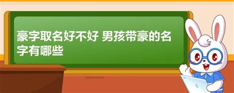 豪名字意思|豪字取名男孩名字大全